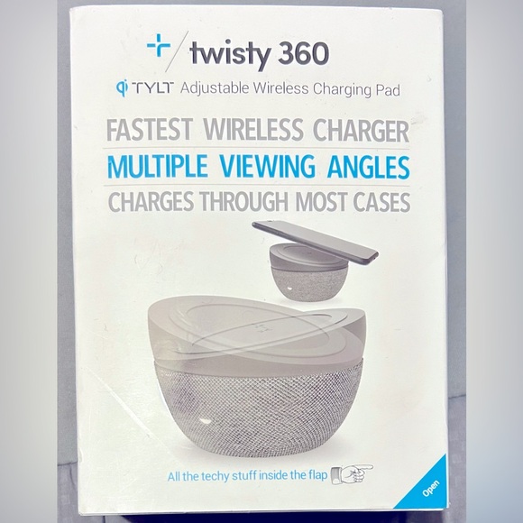 TYLT TWISTY 360 WIRLESS CHARGER - FOR IPHONES AND SAMSUNG DEVICES - Picture 1 of 5